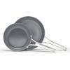 imageCalphalon Premier Ceramic Nonstick 5Piece Cookware Set Mushroom GreyMushroom Grey