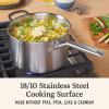 imageCalphalon Stainless Steel 6Qt Stock Pot with Lid35Qt Sauce Pot with Lid