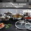 imageCalphalon Stainless Steel Kitchen Cookware 11Piece Pots and Pans Set with StayCool Handles Dishwasher ampamp Oven Safe Silver11Piece