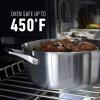 imageCalphalon Stainless Steel Kitchen Cookware 11Piece Pots and Pans Set with StayCool Handles Dishwasher ampamp Oven Safe Silver11Piece