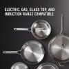 imageCalphalon Stainless Steel Kitchen Cookware 11Piece Pots and Pans Set with StayCool Handles Dishwasher ampamp Oven Safe Silver11Piece