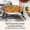 imagePremier Stainless Steel 45Qt Chefs Pan with Lid12 Wok