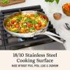 imagePremier Stainless Steel 45Qt Chefs Pan with Lid3Pc Fry Set 81012
