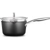 imageCalphalon Premier HardAnodized Nonstick 35Quart Sauce Pan with Lid Black 35 QT