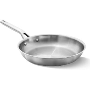 imageCalphalon Classic Stainless Steel Cookware Set 10Piece ImpactBonded Aluminum Base StayCool Handles10 Fry Pan