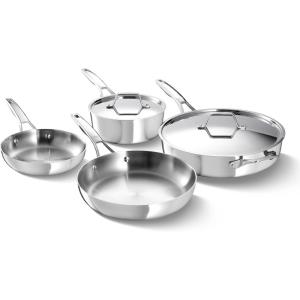 imageCalphalon Premier HardAnodized Nonstick Cookware Set 13Piece Metal Utensil Safe PFOAFree6Piece Set