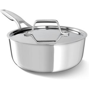 imagePremier Stainless Steel 6Qt Stock Pot with Lid25Qt Sauce Pot with Lid